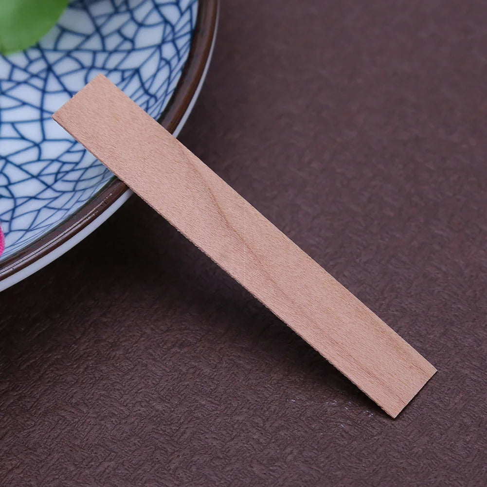 Wooden Candle Wicks Smokeless Wood Wick Strips for Soy Wax Candles DIY Candle Making Supplies