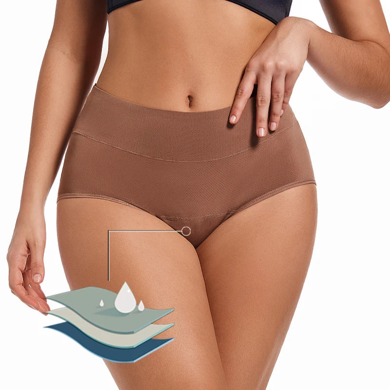 Ultra-absorberende 3-laags menstruatieonderbroek voor ultiem comfort - Ademend, waterdichte slips perfect voor zwangerschap en incontinentie