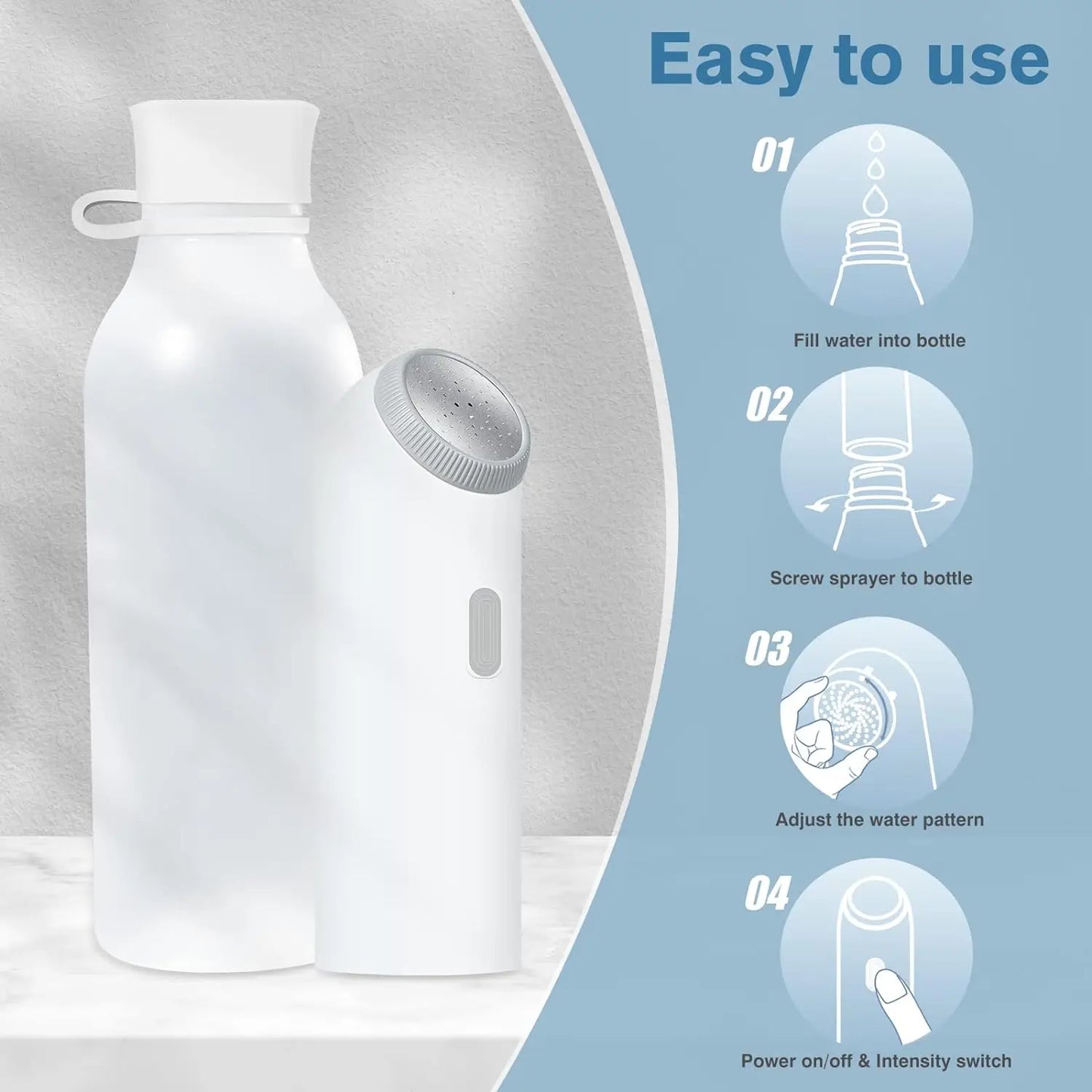 Ultimate Oplaadbare Draagbare Reis Bidet - Handheld Hygiënische Sprayer voor Mannen en Vrouwen, Perfect voor Frisse en Comfortabele Verzorging Onderweg