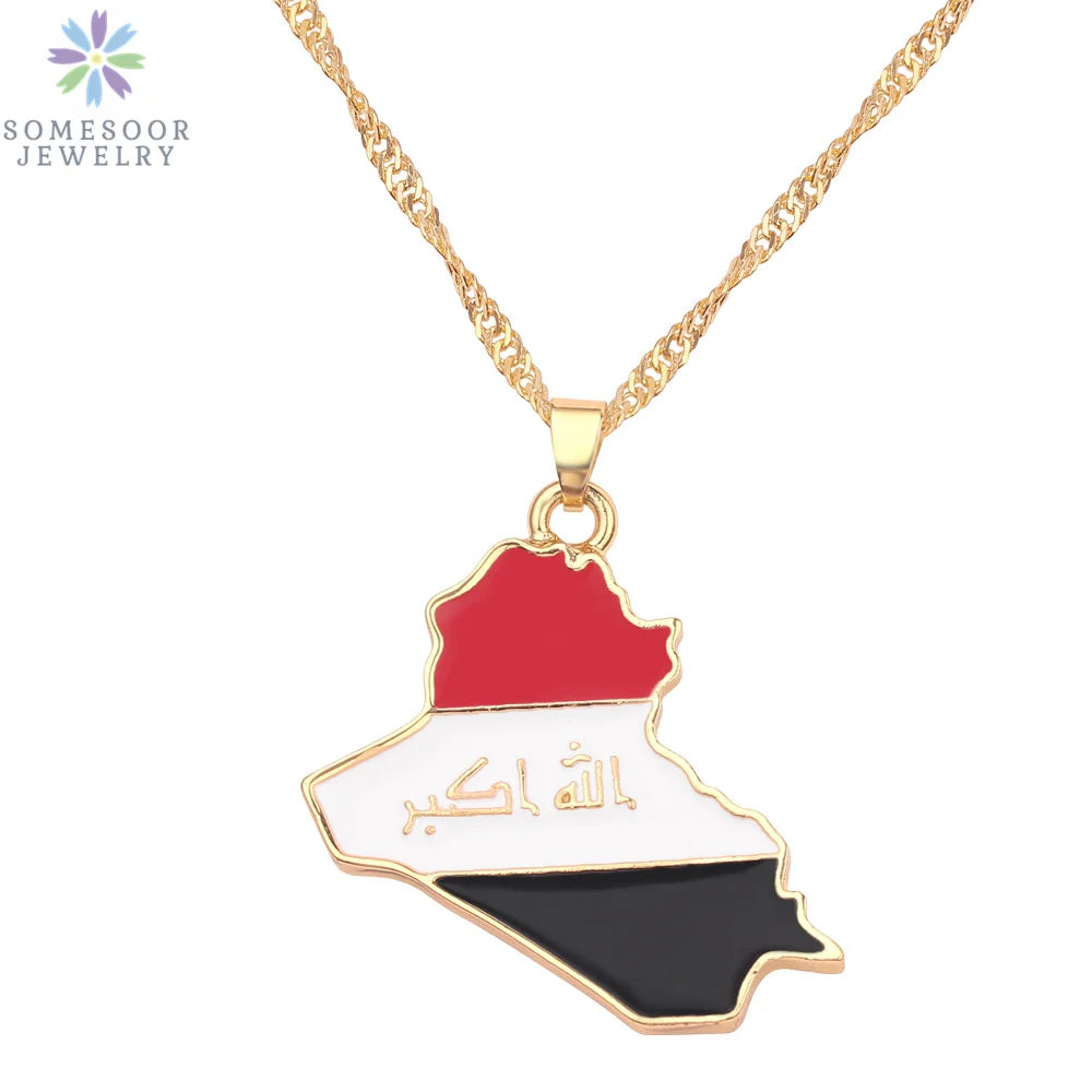 Stijlvolle SOMESOOR Afrikaanse nationale vlag ketting - Vier Nigeria, Ghana en Jamaica met hip-hop emaille hanger kettingjuwelen - Perfect cadeau voor vrouwen