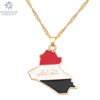 Stijlvolle SOMESOOR Afrikaanse nationale vlag ketting - Vier Nigeria, Ghana en Jamaica met hip-hop emaille hanger kettingjuwelen - Perfect cadeau voor vrouwen