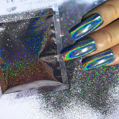 10g Blauw Groene Gloei-in-het-Donker Nagelpoeder - Luminieuze Pigmentstof voor Indrukwekkende Sieraden en Knutsel Decoraties