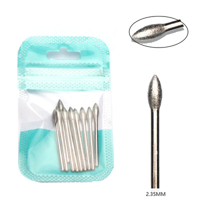 Ultimate 10-delige Diamanten Vijl Bit Set voor Perfecte Manicure & Pedicure met Elektrische Machine - Inclusief Borstel en Freesgereedschap