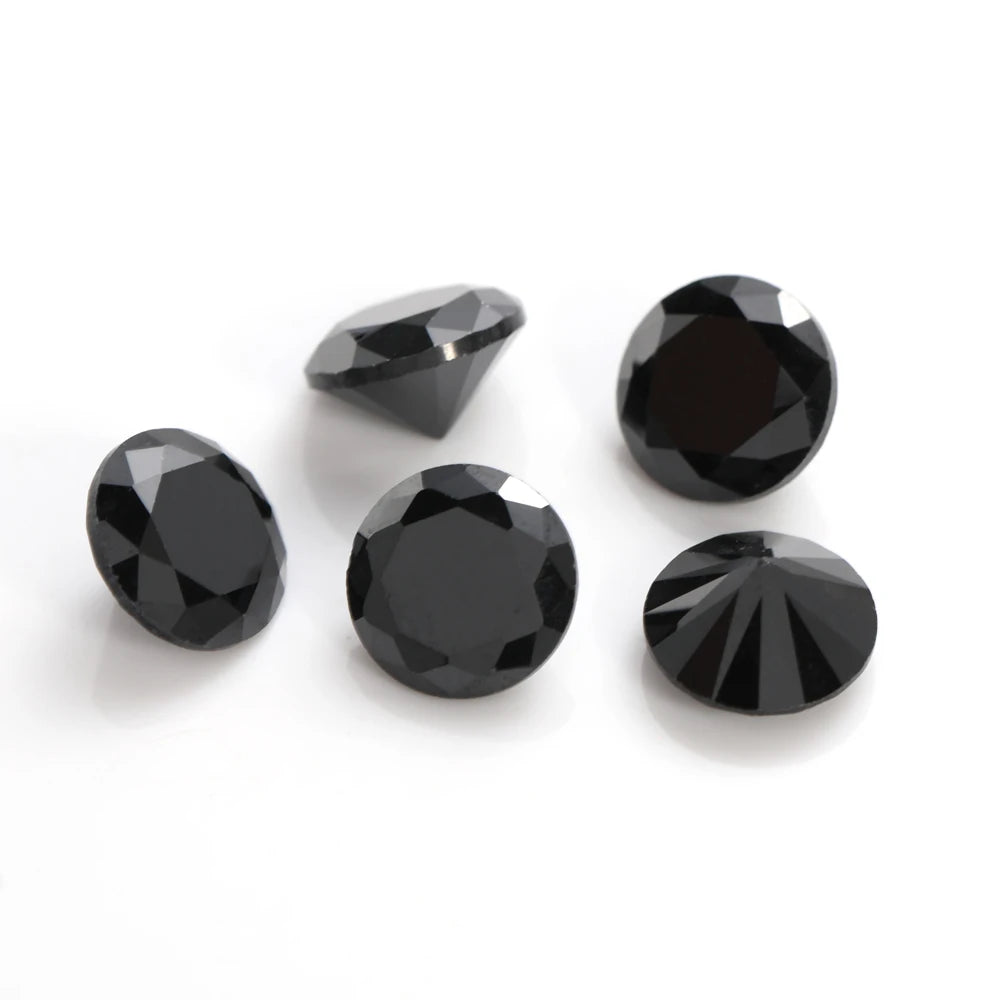 50 Pieces of 4-10mm Round Pointback Rhinestones Crystal Glue On Zirconia Stones for Jewelry Making Nail Art Garment Decoration