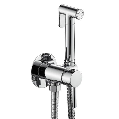Elegantly Ontworpen Fliger Messing Handheld Bidet Sprayer - De Ultieme Hygiënische Douchekraan voor Uw Toilet met Warm en Koud Water Opties - Handig Draagbare Bidet Ervaring