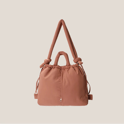 Chic Nylon Gevoerde Tas voor Vrouwen - Stijlvolle Zachte Puffer Schouder- en Crossbody Handtassen met Vintage Flair en Voldoende Ruimte 2023