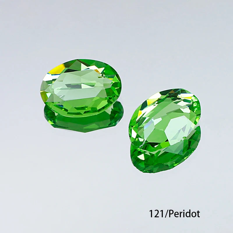 Oval K9 Crystal Pointback Rhinestones 10x14mm 13x18mm Glass Fancy Stones for Jewelry Making Nail Art Garment Decor