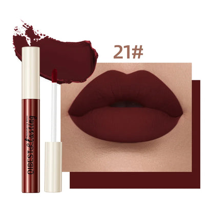 Velvet Matte Vloeibare Lipstick - Waterdicht, Langdurig, Overdrachtsbestendig, Niet-Plakkerig voor Perfecte Draagduur gedurende de Hele Dag