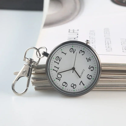 Charmante Vintage Pocket Watch Sleutelhanger Afstandsbediening Klok – Perfect voor Studenten en Medische Professionals!
