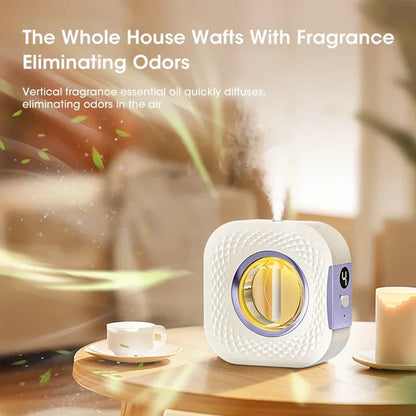 2024 Innovatieve USB Aromatherapie Diffuser & Slimme Luchtzuiveraar met Display – Perfect voor Keuken, Badkamer, Toilet en Auto Luchtverfrissing