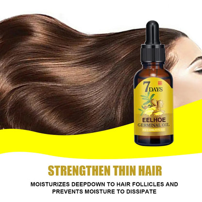 EELHOE Gember Haar Groei Olie - Natuurlijke Essentiële Behandeling voor Haaruitval, Hydraterende Groei Voedingsoplossing voor Luxe Haarverzorging
