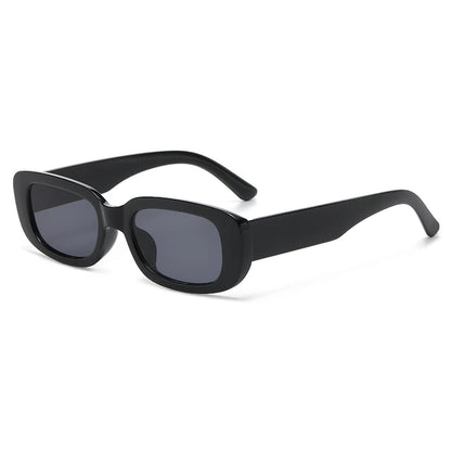 Stijlvolle Rechthoekige Retro Zonnebril voor Mannen en Vrouwen - Vintage UV400 Zonnebril Perfect voor Zomer Stranduitstapjes!