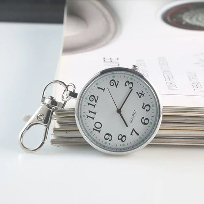 Charmante Vintage Pocket Watch Sleutelhanger Afstandsbediening Klok – Perfect voor Studenten en Medische Professionals!