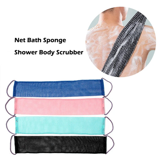 Revitaliserende Afrikaanse Net Bad Spons - 14x77cm Exfoliërende Lange Douche Scrubber voor een Gladdere Huidervaring