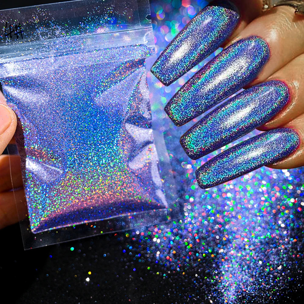 10g Blauw Groene Gloei-in-het-Donker Nagelpoeder - Luminieuze Pigmentstof voor Indrukwekkende Sieraden en Knutsel Decoraties