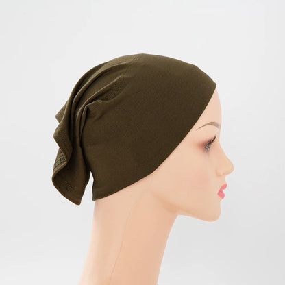 Chic en Stijlvol 56-Kleurige Vrouwen Binnen Hijab Tube Muts - Premium Bamboe Jersey Onderheadscarf voor Moslim Mode