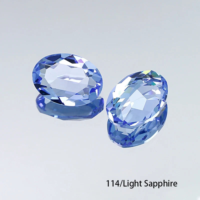 Oval K9 Crystal Pointback Rhinestones 10x14mm 13x18mm Glass Fancy Stones for Jewelry Making Nail Art Garment Decor