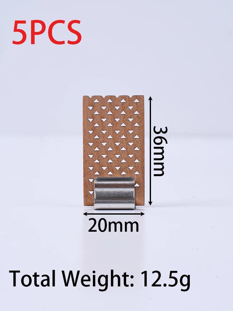 Smokeless Wood Candle Wicks with Metal Clips Multiple Sizes Wooden Wicks for Soy Wax DIY Candle Making