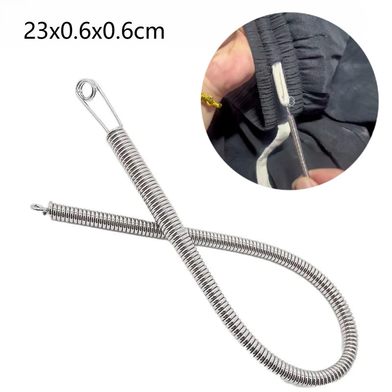 Enfile-cordon flexible en acier outil couture lacet capuche pantalon DIY mercerie