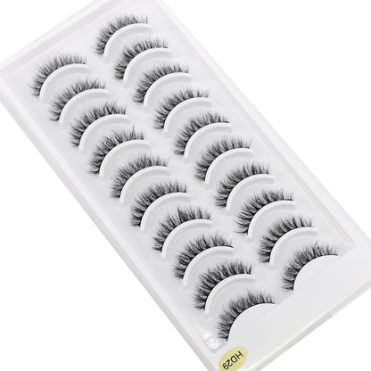 Verhoog je uitstraling met 10 paar luxe natuurlijke lange 3D nerts valse wimpers - Perfect voor make-up liefhebbers!