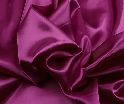 Satin Imitation Silk Fabric 150cm Wide Polyester Lining Cloth for Dresses Decor DIY Sewing by Meter