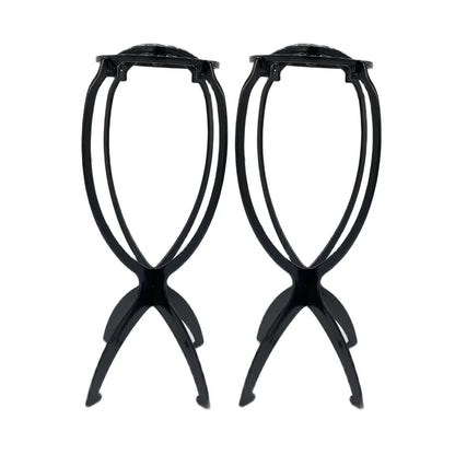 Set van 2 Draagbare 36cm Pruikstandaards - Ideaal voor het Weergeven van Pruiken, Hoeden en Meer in Kapperszaken of Thuis!