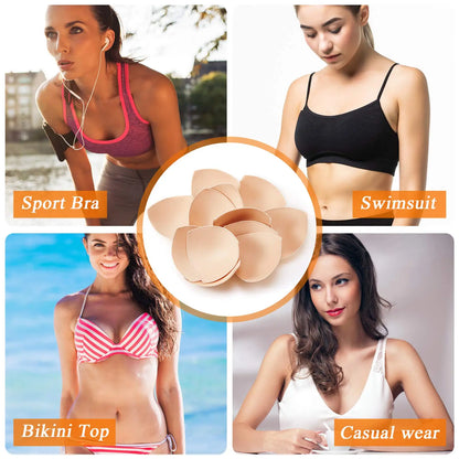 Driehoekige Push-up BH Pads – Onzichtbare Inlegstukken voor Bikini’s & Badpakken