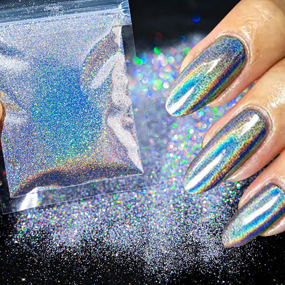 10g Blauw Groene Gloei-in-het-Donker Nagelpoeder - Luminieuze Pigmentstof voor Indrukwekkende Sieraden en Knutsel Decoraties