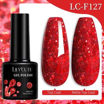 LILYCUTE 7ML Snelle-Extensions Nagelgel - Semi-permanente Acryl Kristalwit & Helder Nude Nagellak voor Prachtige UV Opbouw