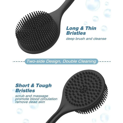Luxe Badrug Scrubber Borstel - Exfoliërende Douche Spons met Handel voor een Verfrissende Huidmassage