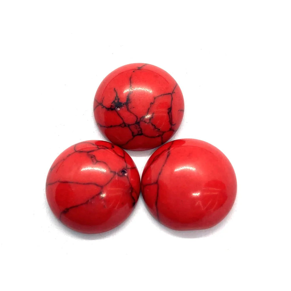 Round Natural Stone Cabochons 4-25mm Flat Back Gemstone Cabs 10pcs for Jewelry Making Rings Earrings Pendants