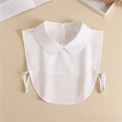 Chic 2024 Voorzijde Strik Witte Afneembare Kant Kraag voor Dames – Vintage Stijl Blouse Accessoire voor een Modebewuste Uiterlijk