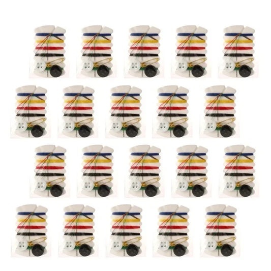Mini kit de couture voyage aiguilles fils boutons épingles lot 20 à 100 pièces DIY