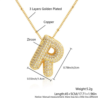Prachtige Luxe Zirkon Kristal 26 Engelse Letters RVS Kettingen voor Vrouwen – Trendy Choker Ketting Sieraden Groothandel