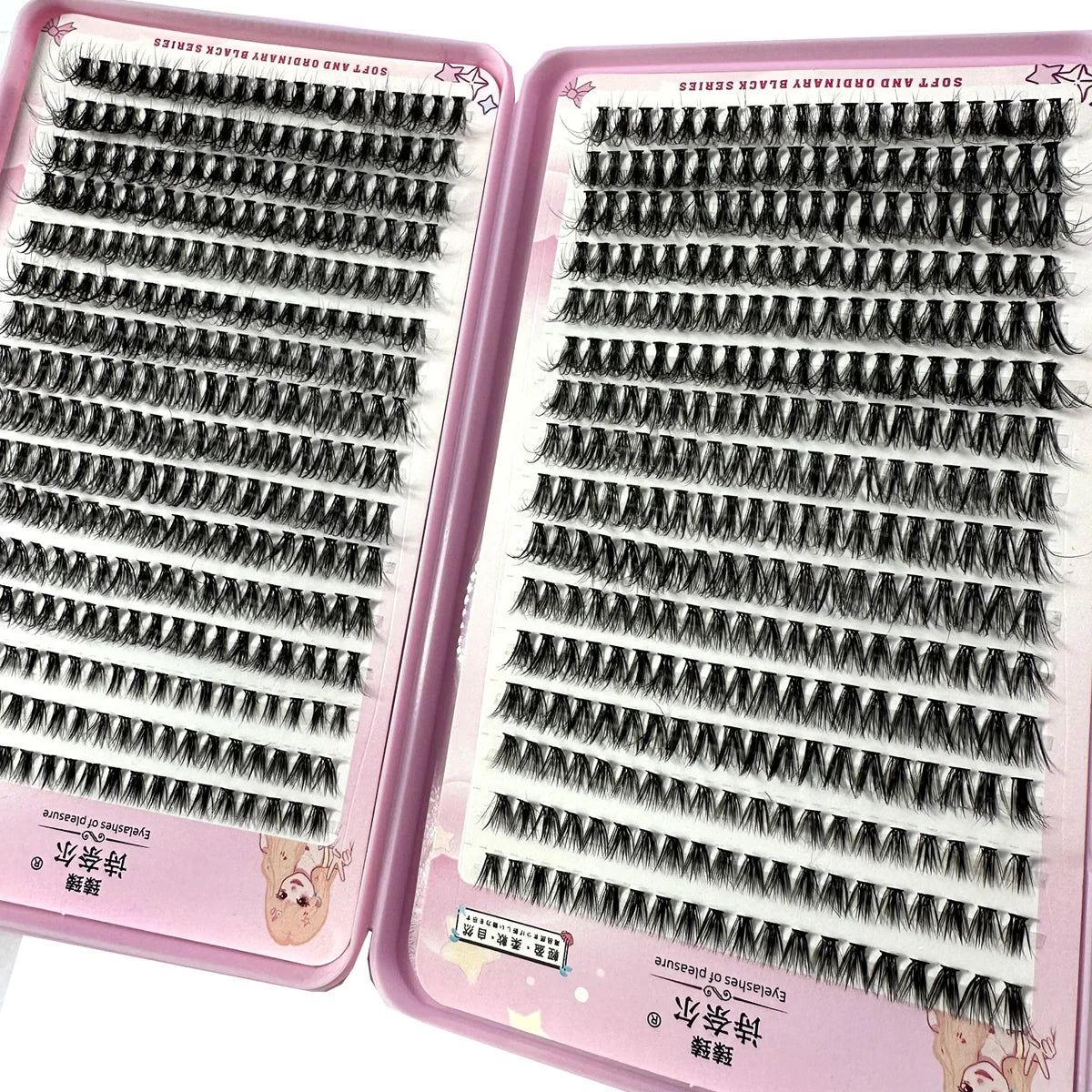 Adembenemende 570/640 stuks Individuele Cluster Wimpers - Dikke & Fluffy 30D/100D Mix Lengte voor Perfecte Doe-Het-Zelf Extensions!