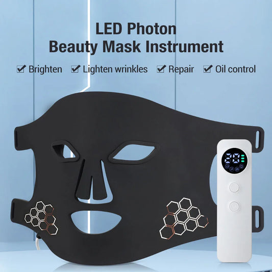 Verjong uw huid met onze multi-golfbreedte rode lichttherapie masker – 460nm, 660nm, & 850nm LED schoonheidsapparaat voor een jeugdige, stralende huid en rimpelherstel!
