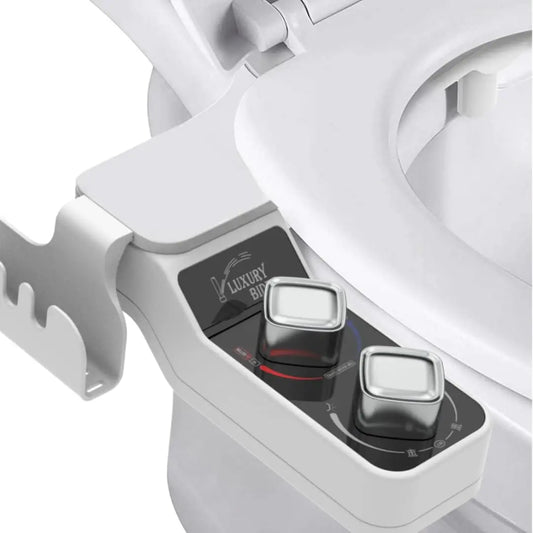 Veelzijdige Warme & Koele Opvouwbare Bidet Toilet Aanbouw - Niet-Elektrische Zelfreinigende Watersproeier met Verstelbare Drukmondstuk