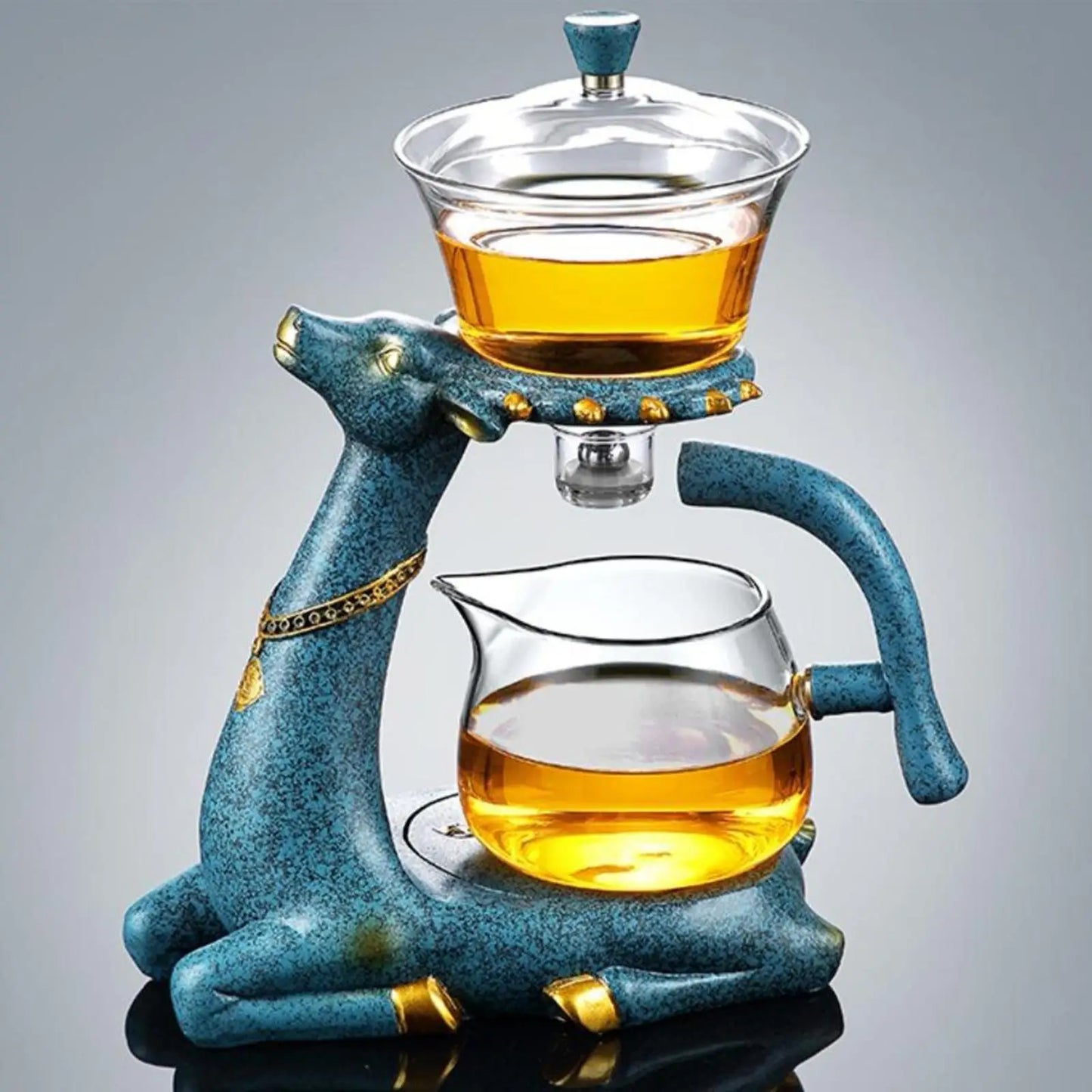 Elegante Magnetische Glazen Theepot Infuser - Premium Borosilicaat Thee- en Koffiepot met Druppelontwerp, Perfect voor Bubble Tea en het Zetten van Heerlijke Dranken