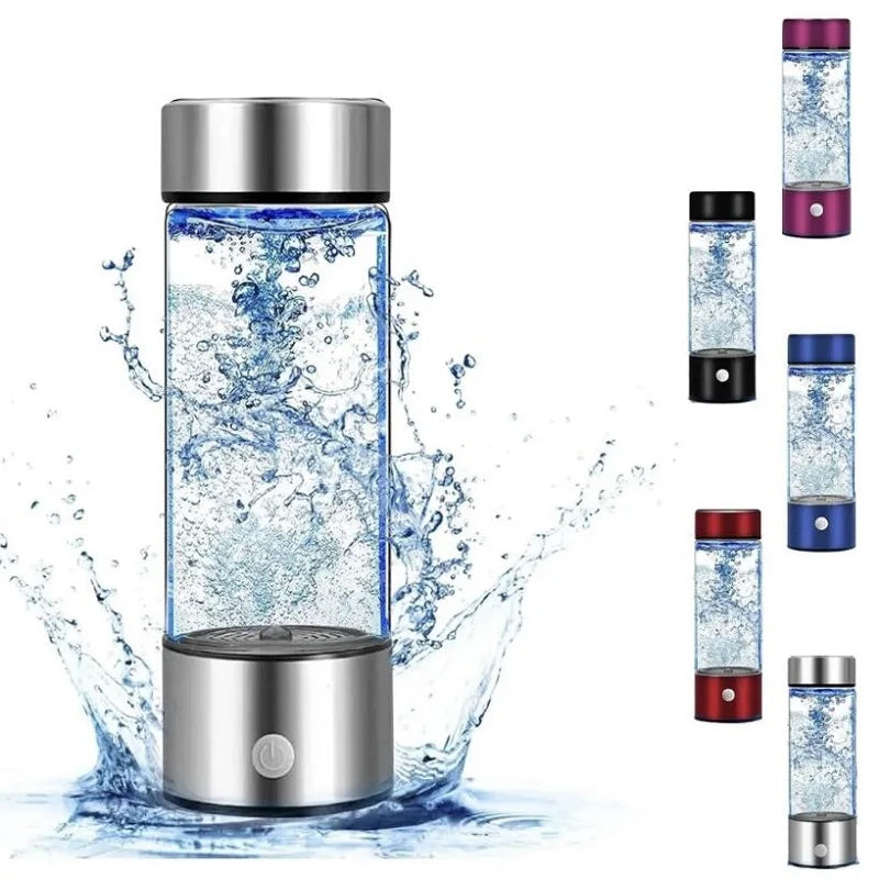 Verhoog Uw Hydratatie: 420ml Elektrische Waterfles Rijk aan Waterstof met Titanium Filter - Draagbare Antioxidant Generator!