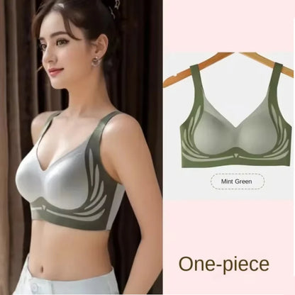 Ultimate Comfort Draadloze Push-Up Bh voor Vrouwen - Zachte Steun, Verstelbare Pasvorm, Anti-Zakken Naadloze Ontwerp voor een Verhoogde Look