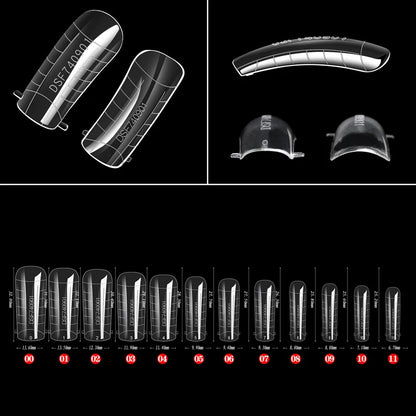 60 stuks Nagelverlengingsvormen voor Snelle UV Gel Polish Toepassing - Perfect voor Acrylnagels en Valse Nagelkunst met Dual System Manicure Accessoires!