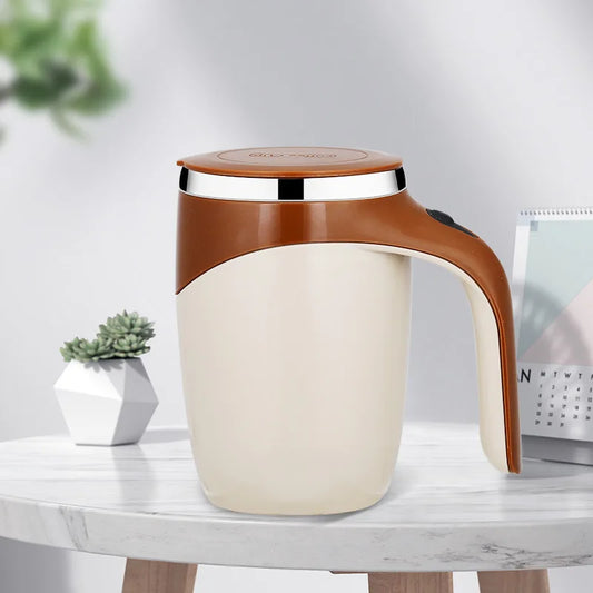 Revolutionaire Elektrische Roerbeker – Oplaadbare, Draagbare RVS Koffiemixer met Magnetische Rotatie voor Moeiteloze Thuisgenot