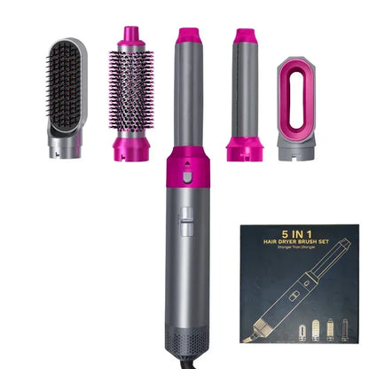 All-in-One 5-in-1 Haartoolset: Professionele Haardroger, Hete Kam, Krultang & Steiltang Compatibel met Dyson Airwrap voor Adembenemende Thuisstyling