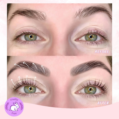 Verhoog je look met de PERMANIA Wenkbrauw Laminatie & Wimper Lift Kit - Alles-in-één Cruelty-Free Wenkbrauw Permanent Oplossing met Essentiële Gereedschappen & Accessoires!