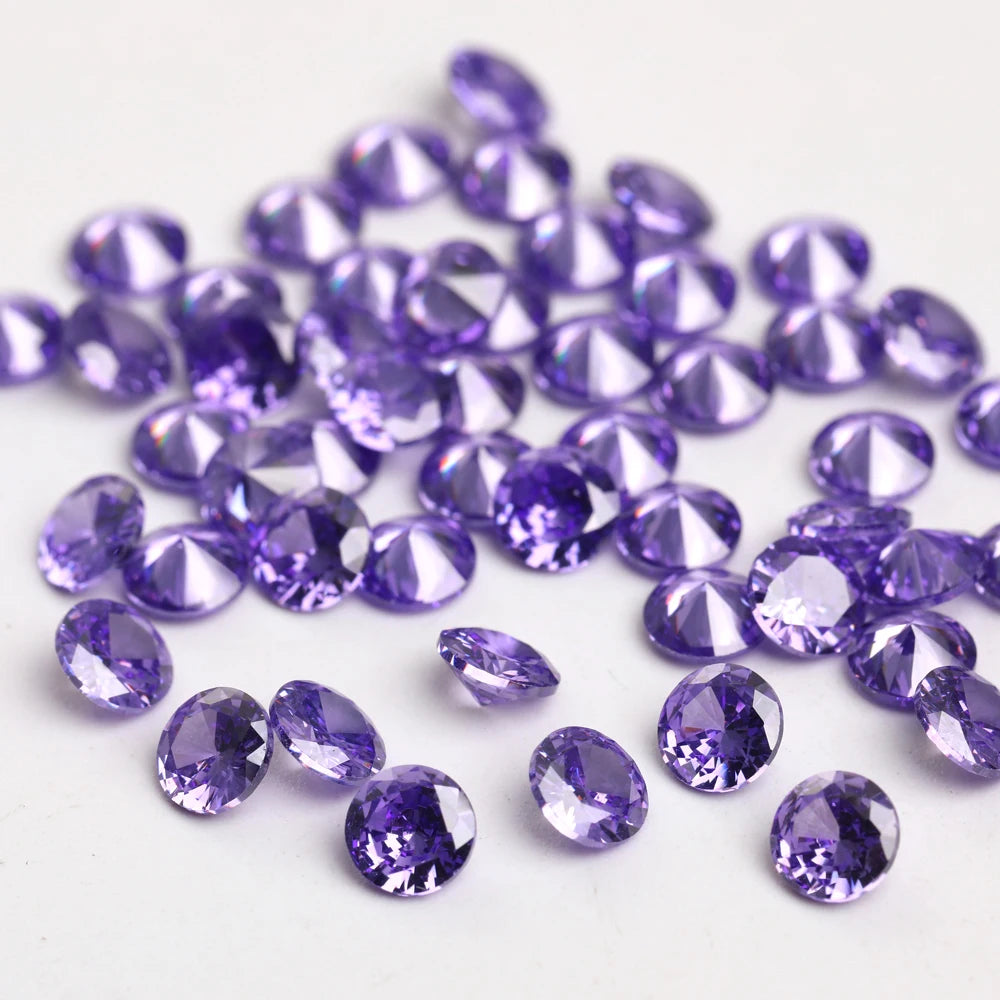 50 Pieces of 4-10mm Round Pointback Rhinestones Crystal Glue On Zirconia Stones for Jewelry Making Nail Art Garment Decoration