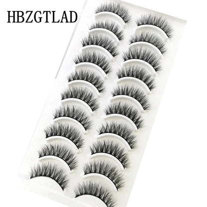 Verhoog je uitstraling met 10 paar luxe natuurlijke lange 3D nerts valse wimpers - Perfect voor make-up liefhebbers!