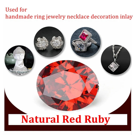 Brilliant Cut 13x18mm Oval Cut Red Garnet Gemstones Natural Mined Garnet Diy Jewelry VVS Gem  For Diy Jewelry Making