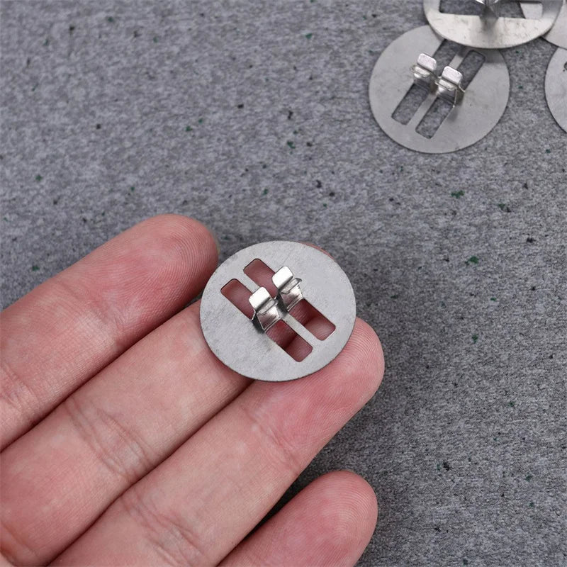 100pcs Wood Candle Wick Base Clips Metal Wick Tabs for Candle Making Supplies Soy Wax DIY Craft