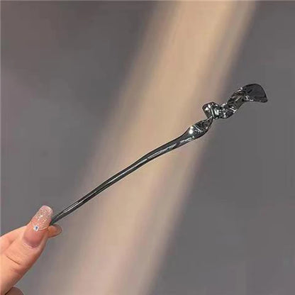 Elegante gepersonaliseerde metalen haaraccessoire, minimalistische Chinese haarspriet, ideaal voor een punkstijl, ontwerpen haarspeld voor vrouwen, unieke haarpen, 1 stuk.