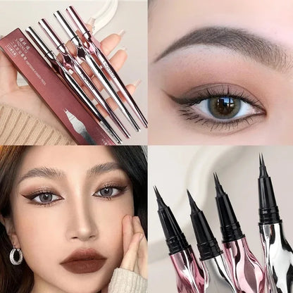 2Points Langdurige Oogpotlood - Eenvoudige Grip, Waterproof Vloeibare Formule voor Nauwkeurige Wenkbrauwen | Koreaanse Make-up Essentie